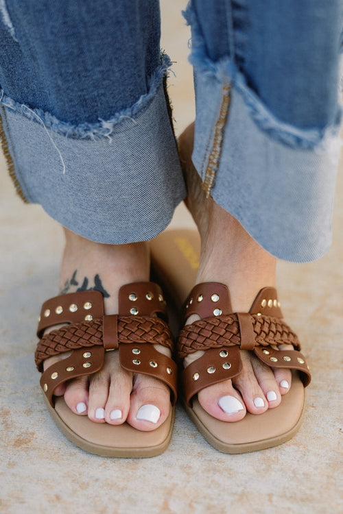 Against All The Odds Sandals, Cognac