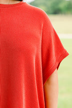 All About Knits Top, Burnt Orange