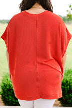 All About Knits Top, Burnt Orange
