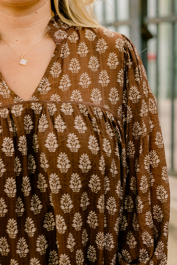 All Around Dress, Brown
