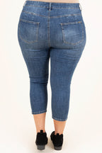 All I Ask Capris, Dark Wash