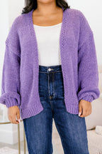 All In Time Cardigan, Purple
