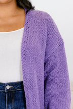 All In Time Cardigan, Purple