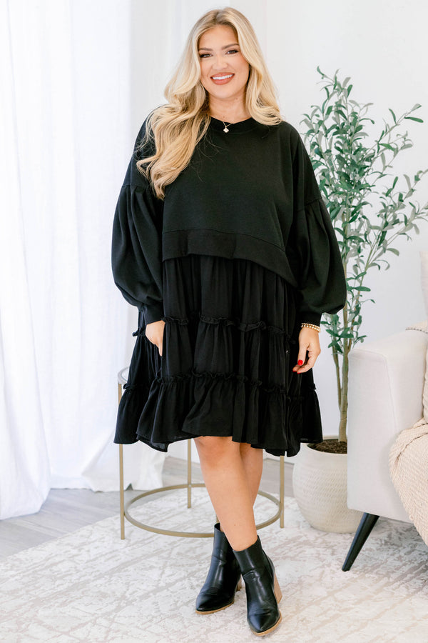 All The Right Reasons Kleid, Schwarz