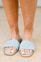 All You Have To Do Sandals, Light Blue