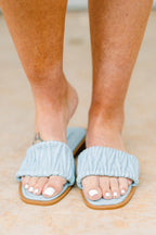 All You Have To Do Sandals, Light Blue