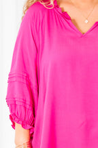 Almost Ready Top, Hot Pink