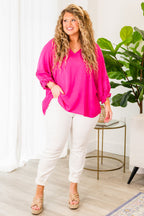 Almost Ready Top, Hot Pink