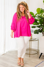 Almost Ready Top, Hot Pink