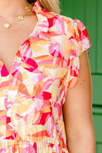 Aloha Bloom Dress, Magenta