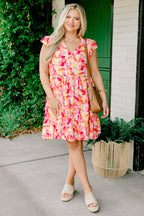 Aloha Bloom Dress, Magenta