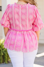 Always So Complicated Top, Pink