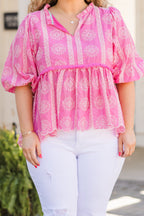 Always So Complicated Top, Pink