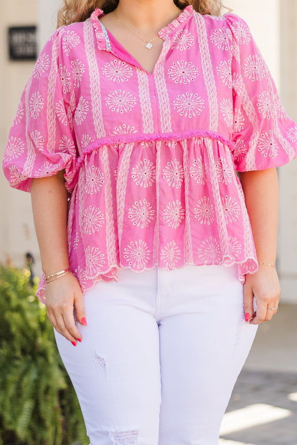 Always So Complicated Top, Pink