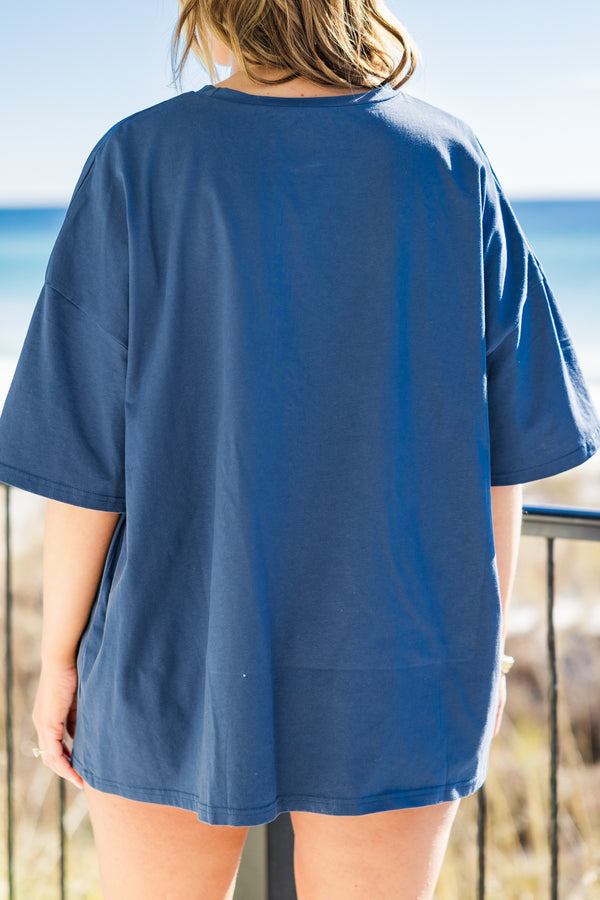 Amalfiküste Freund T-Shirt, Marine