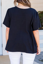 An Open Book Top, Black