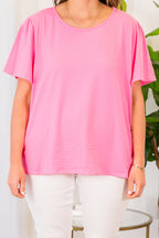 An Open Book Top, Pink
