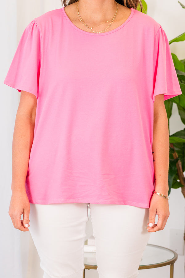 An Open Book Top, Pink