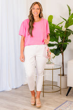 An Open Book Top, Pink