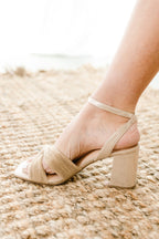 Antique Markets Heels, Gold