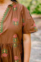 Anything Goes Dress, Brown