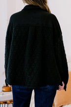 Apple Cider Shacket, Black