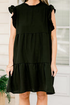 April Showers Dress, Black