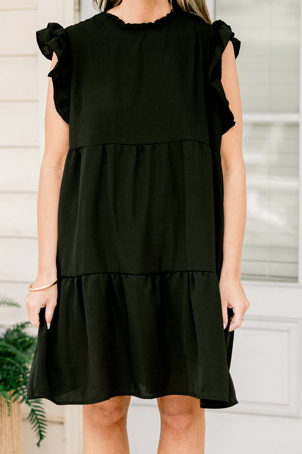 April Showers Dress, Black