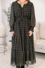So schlicht wie das Kleid, schwarz
