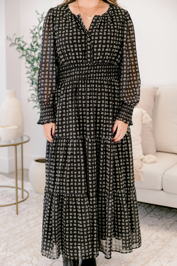 So schlicht wie das Kleid, schwarz
