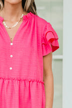 Kleid „Awaiting Adventures“, Fuchsia