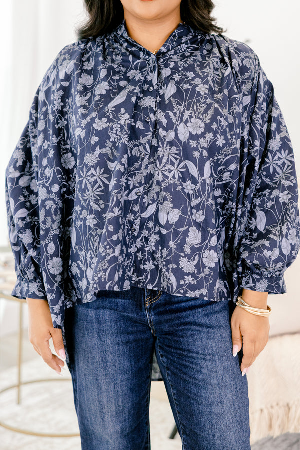 Away From It All Tunic, Blue