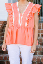 Back In Bloom Top, Coral