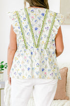 Back In Bloom Top, Ivory Floral