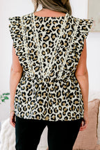 Back In Bloom Top, Leopard