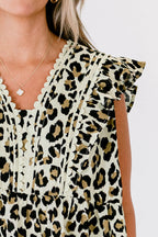 Back In Bloom Top, Leopard