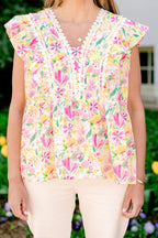 Back In Bloom Top, Pink Floral
