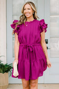Be More Authentic Dress, Magenta