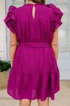 Be More Authentic Dress, Magenta