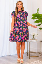 Be Seen Dress, Navy