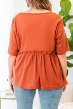 Beachside Blue Top, Copper