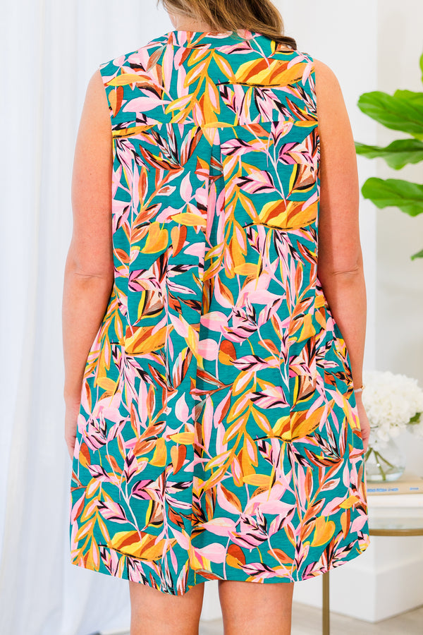 Wunderschönes Skyline-Kleid, Smaragd