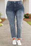 Belong To Me Jeans, mittlere Waschung