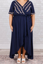 Best Born To Be Free Dress, Navy