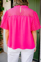 Big Bows Top, Fuchsia