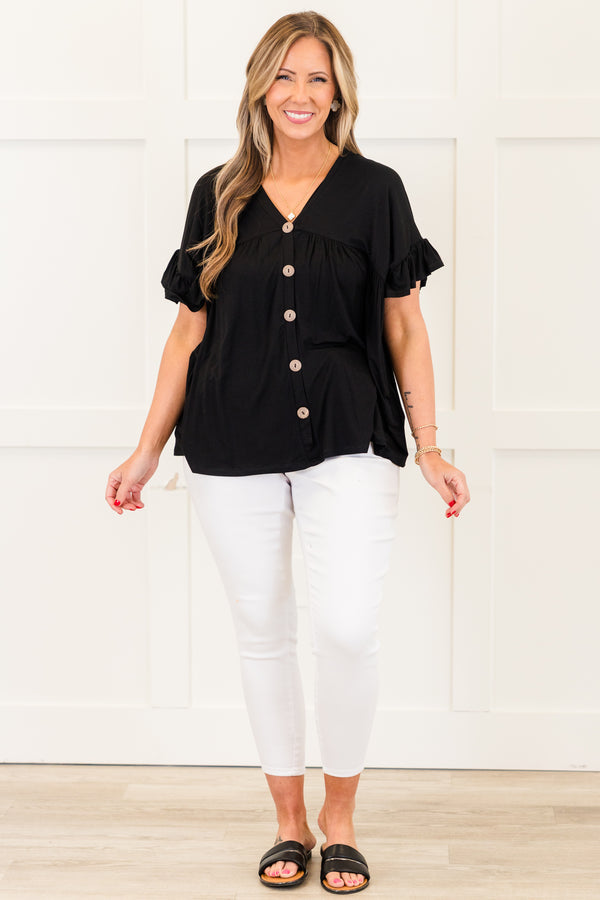 Bittersweet Beginnings Top, Black