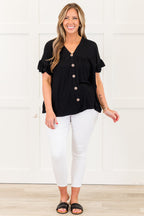 Bittersweet Beginnings Top, Black