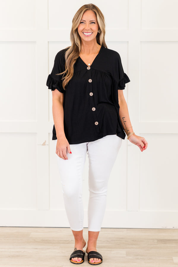 Bittersweet Beginnings Top, Black