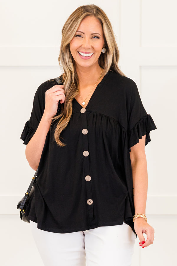 Bittersweet Beginnings Top, Black