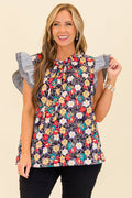 Bleeding Hearts Top, Black